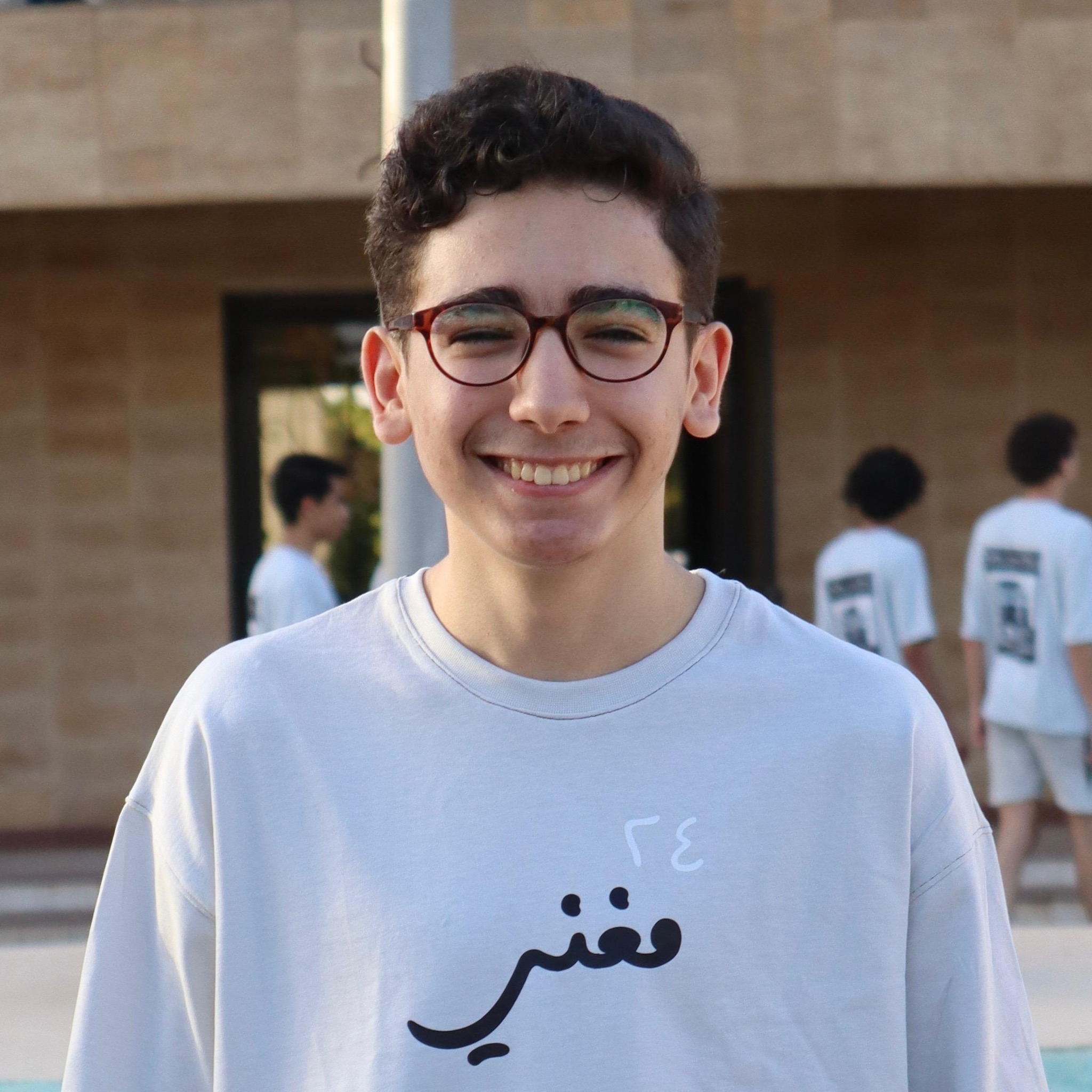 Hazem Moghni on high school graduation day